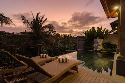 Bazén v ubytování Yanyan Resort Ubud nebo v jeho okolí
