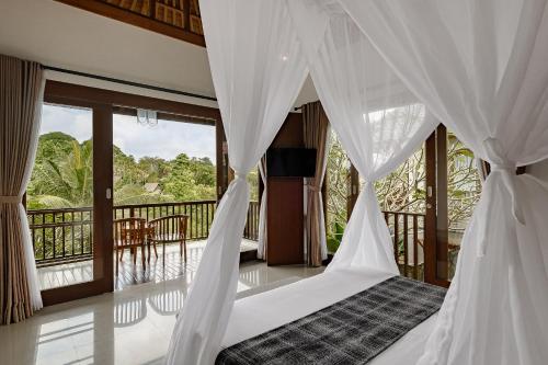 Balkón nebo terasa v ubytování Yanyan Resort Ubud