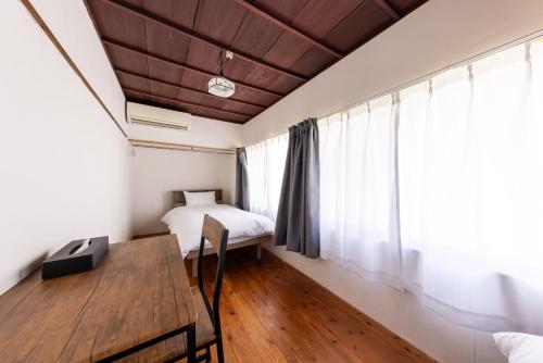 Letto o letti in una camera di Villa Estark