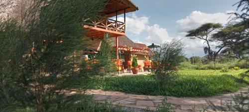 Taman di luar Oilepo Amboseli