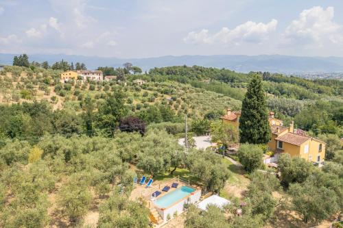 Příroda nedaleko venkovského domu