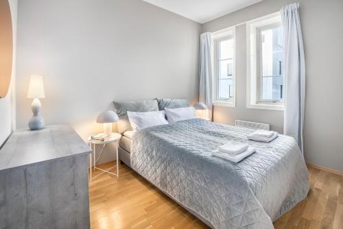 Postel nebo postele na pokoji v ubytování Stay Tromsø -Spacious 3BD Two-Level Apartment