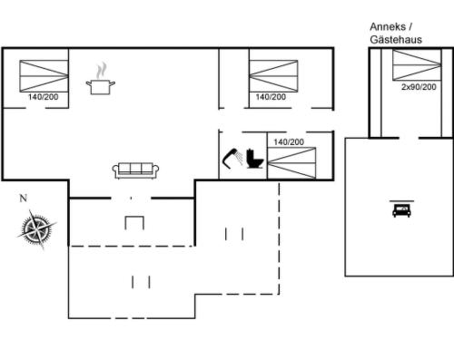 a schematic diagram of the experimental apparatus at Holiday Home Gretta - 400m from the sea by Interhome in Dannemare