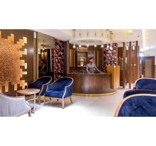 Χώρος καθιστικού στο Palette Al Louloah Al Baraqah Aparthotel