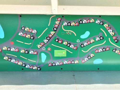 a map of a city on a wall at Holiday Home Daniela - 300m from the sea by Interhome in Bro