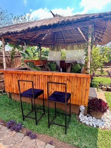 Jardín al aire libre en Villa Nirvana