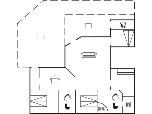 Planul etajului la Holiday Home Kajana - 400m from the sea by Interhome