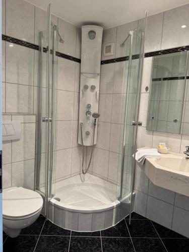 Ένα μπάνιο στο Apartmenthaus Wilder Mann