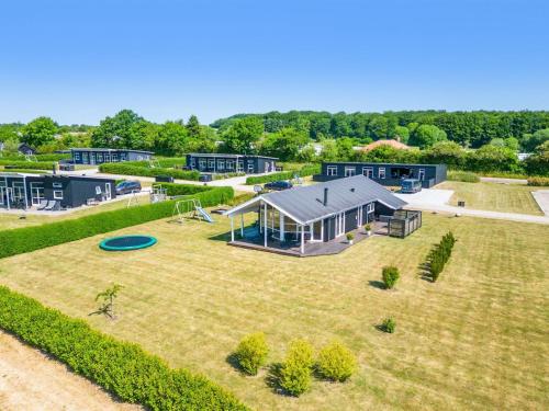 an aerial view of a house with a frisbee at Holiday Home Iorund - 550m from the sea by Interhome in Haderslev