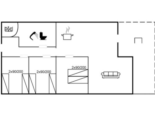 a floor plan of a house with diagrams at Holiday Home Eryka - 28km from the sea by Interhome in Toftlund
