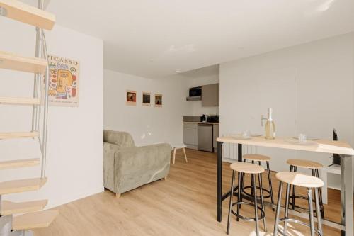 Kuchyň nebo kuchyňský kout v ubytování L'Atelier Chic