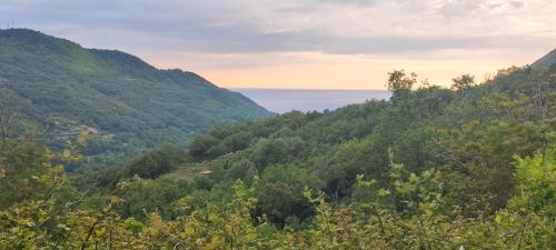 a view of the ocean from the hills at Lumira Vista - Borgo in Sangineto