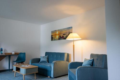 Χώρος καθιστικού στο Seehotel Bollmannsruh
