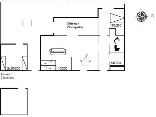 Store FugledeにあるHoliday Home Antonina - 225m from the sea by Interhomeの家の間取り図