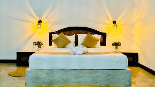 Villa Tamarind - Tangalle房間的床