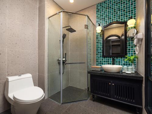Ванная комната в La Charm Ninh Binh Hotel & Spa