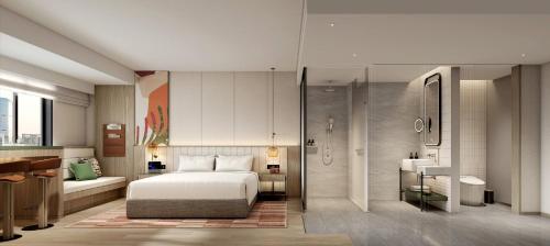 Atwell Suites Shanghai Wuning by IHGにあるシーティングエリア