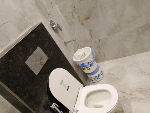 Koupelna v ubytování Vrindavan stay