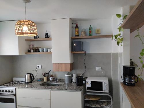 Kuchyň nebo kuchyňský kout v ubytování Great Lofty