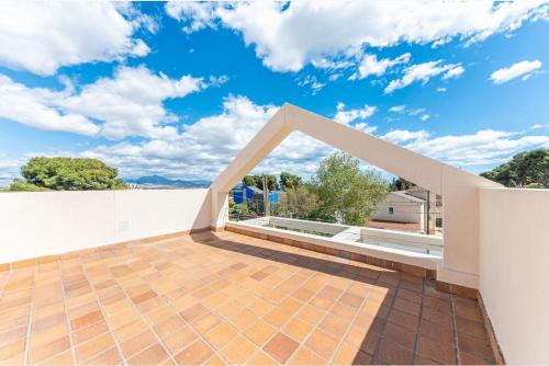 a view from the balcony of a house at Villa Lucentum in Alicante