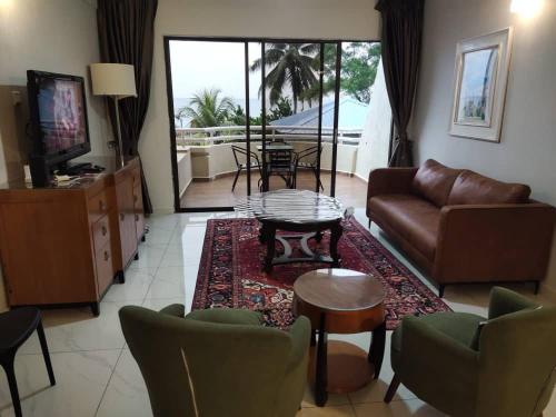 Ruang duduk di The Regency Tanjung Tuan Beach Resort PD by Regency Paradise