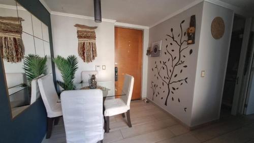 Zona de estar de Departamento Ñuñoa -Grecia