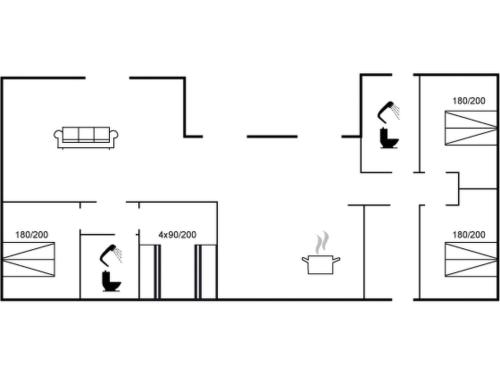 un diagrama esquemático de la instalación experimental en Holiday Home Merta - 800m from the sea by Interhome, en Løkken