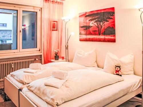 Ένα ή περισσότερα κρεβάτια σε δωμάτιο στο Apartment Seewiese Apt- 103 by Interhome
