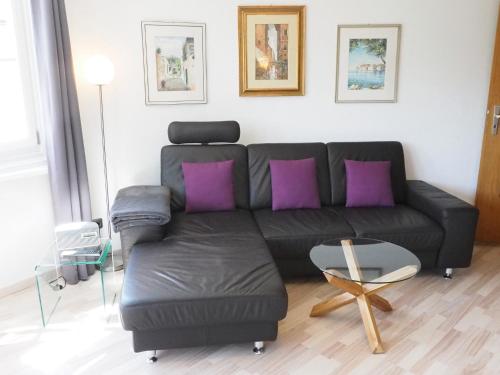 Χώρος καθιστικού στο Ferienwohnung Atelier Wenig