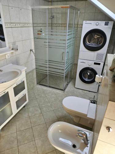 Ένα μπάνιο στο Apartma Storžič