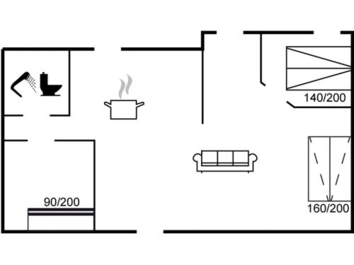 a schematic diagram of the experimental apparatus at Holiday Home Grim - 5m from the sea by Interhome in Brohave
