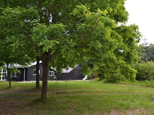 a tree with a swing in a yard at Holiday Home Josina - 32km from the sea by Interhome in Esbjerg