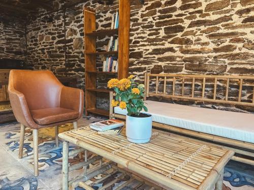 Χώρος καθιστικού στο Go Compostela Apartamento 4 pax