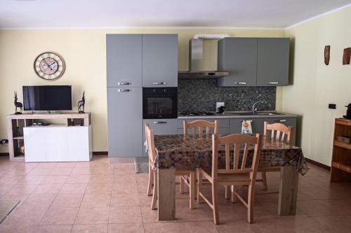 Kuchyň nebo kuchyňský kout v ubytování Stella Apartment