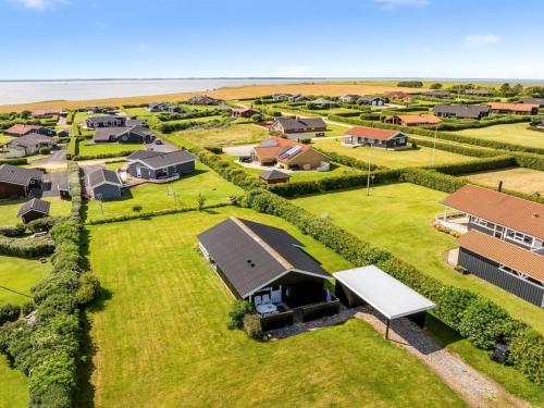 an aerial view of a house at Holiday Home Pavo - 300m to the fjord by Interhome in Vinderup