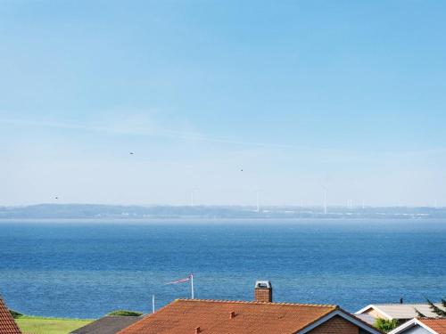 a view of a large body of water with houses at Holiday Home Pavo - 300m to the fjord by Interhome in Vinderup