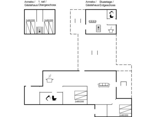a floor plan of a house at Holiday Home Aswarth - 50m to the fjord by Interhome in Fur