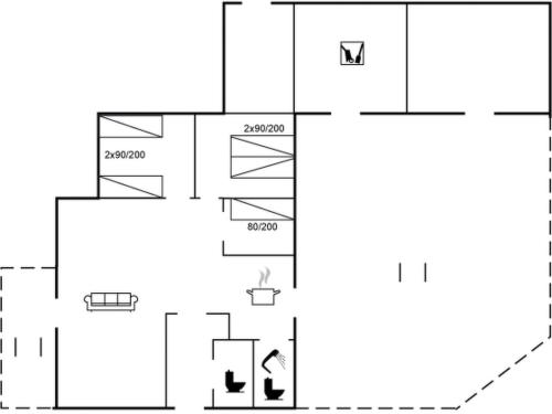 Půdorys ubytování Holiday Home Swaver - 300m to the fjord by Interhome