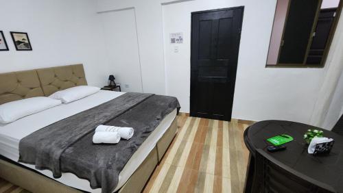 Cama o camas de una habitación en Seven Hotel
