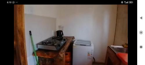 Dapur atau dapur kecil di Cabañas lulu
