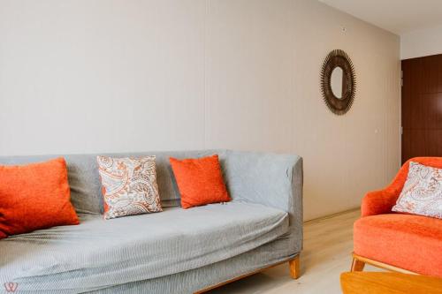 Posezení v ubytování Cozy 2BR with Stunning View in Magdalena