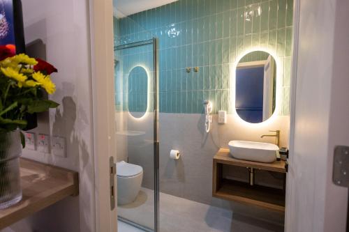 Koupelna v ubytování Buena Vista Suites