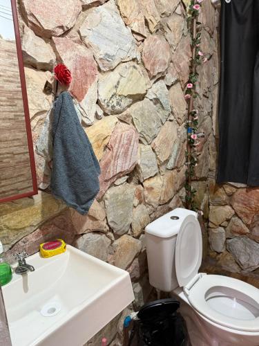 Bilik mandi di Casa Rústica simples
