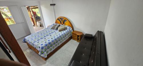 Ένα ή περισσότερα κρεβάτια σε δωμάτιο στο Villa bella Claudia