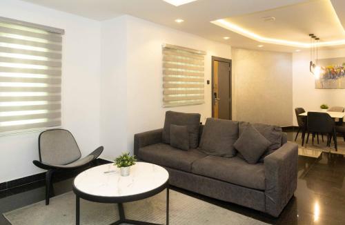 Χώρος καθιστικού στο Lekki Luxury Apartments Phase1