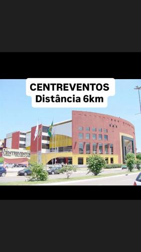 a sign that reads centurionos dermagrimica skim at Casa Joinville in Joinville