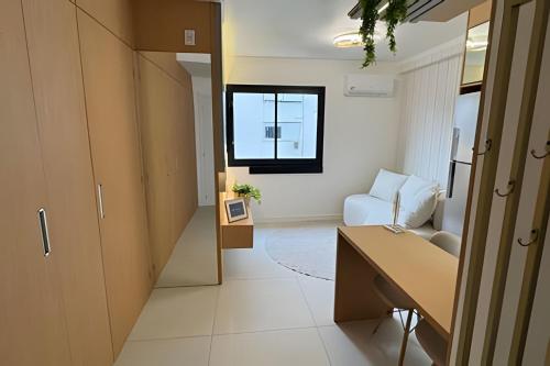 Ruang duduk di Residencial Vivant - Perto de TUDO! LZN Hospedagens