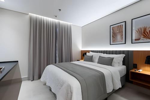 Postel nebo postele na pokoji v ubytování Pyreneus Residence - GAV Resorts