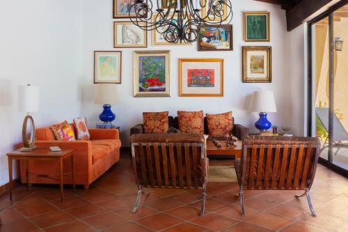 Posezení v ubytování Hotel Casa Corazón Malinalco