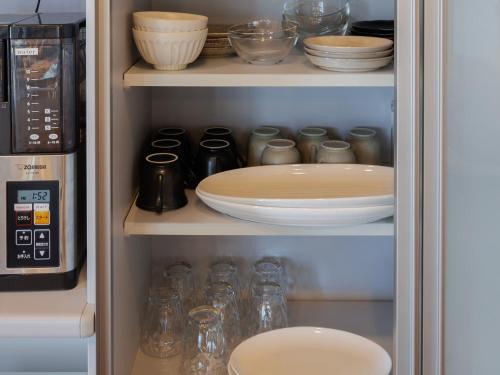 Una cocina o zona de cocina en New OPEN！ Luxury Seaside Villa 神湊　駐車場無料　海辺の別荘　